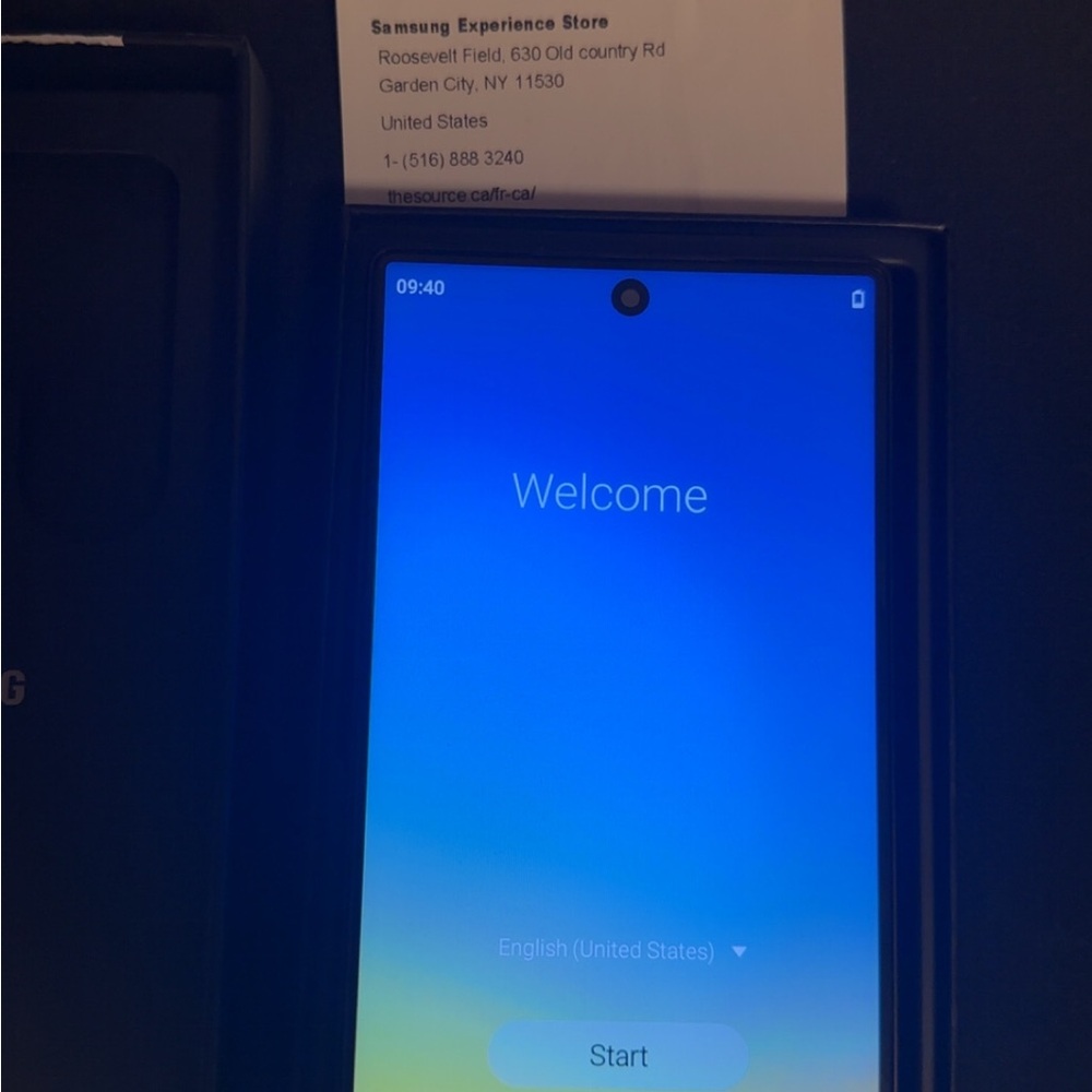 Samsung Smartphone with Black Finish